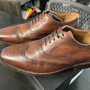 Thursday Boot Company - Aviator Wingtip Oxford Dress Shoe - Size 10 in Coffee